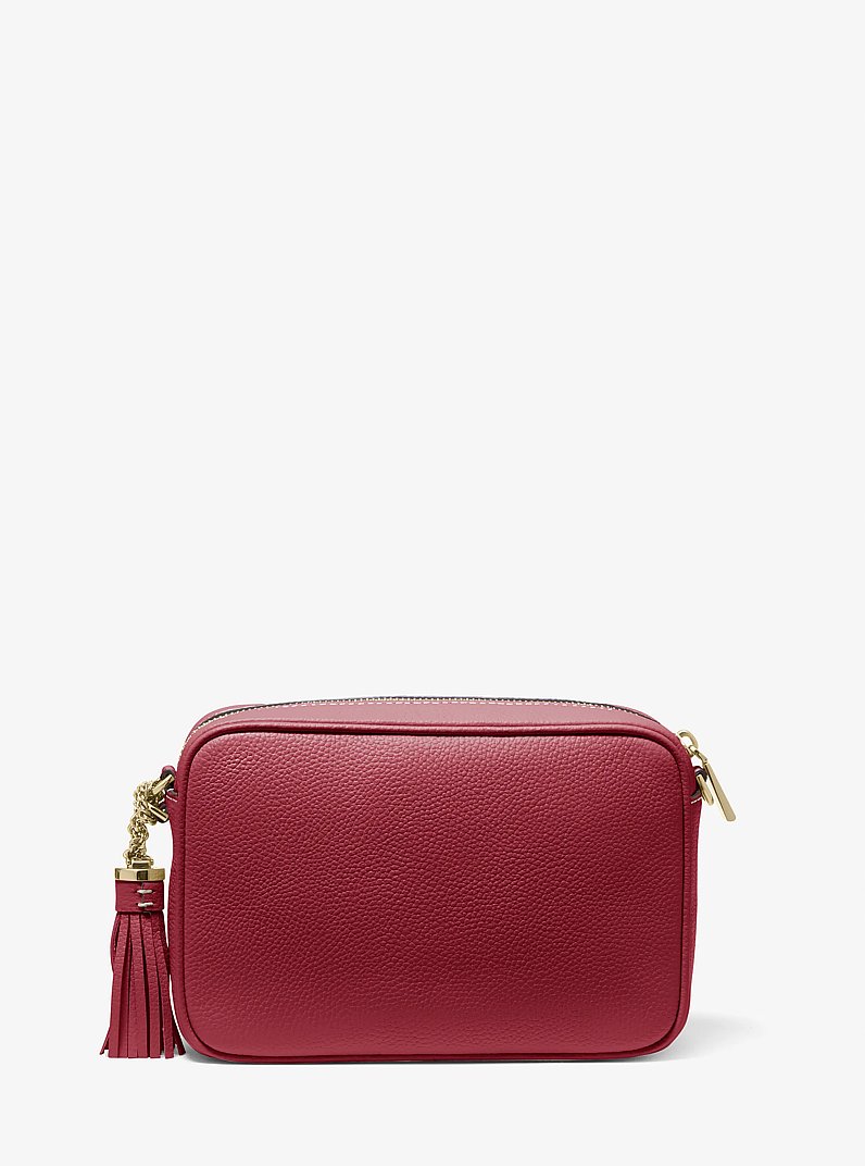 Sac &agrave; bandouli&egrave;re Ginny en cuir in ROUGE PROFOND | Michael Kors