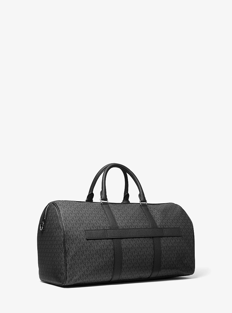 Cartera de fin de semana Harrison con logotipo in NEGRO | Michael Kors