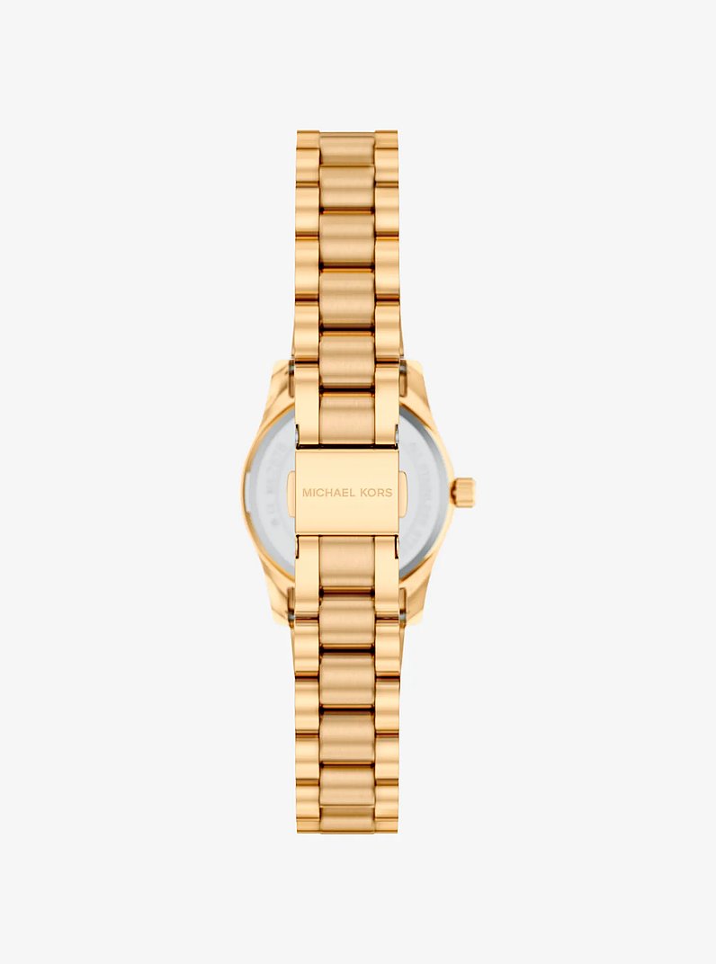 Orologio Lexington Petite tonalit&agrave; oro con pav&eacute; in ORO | Michael Kors