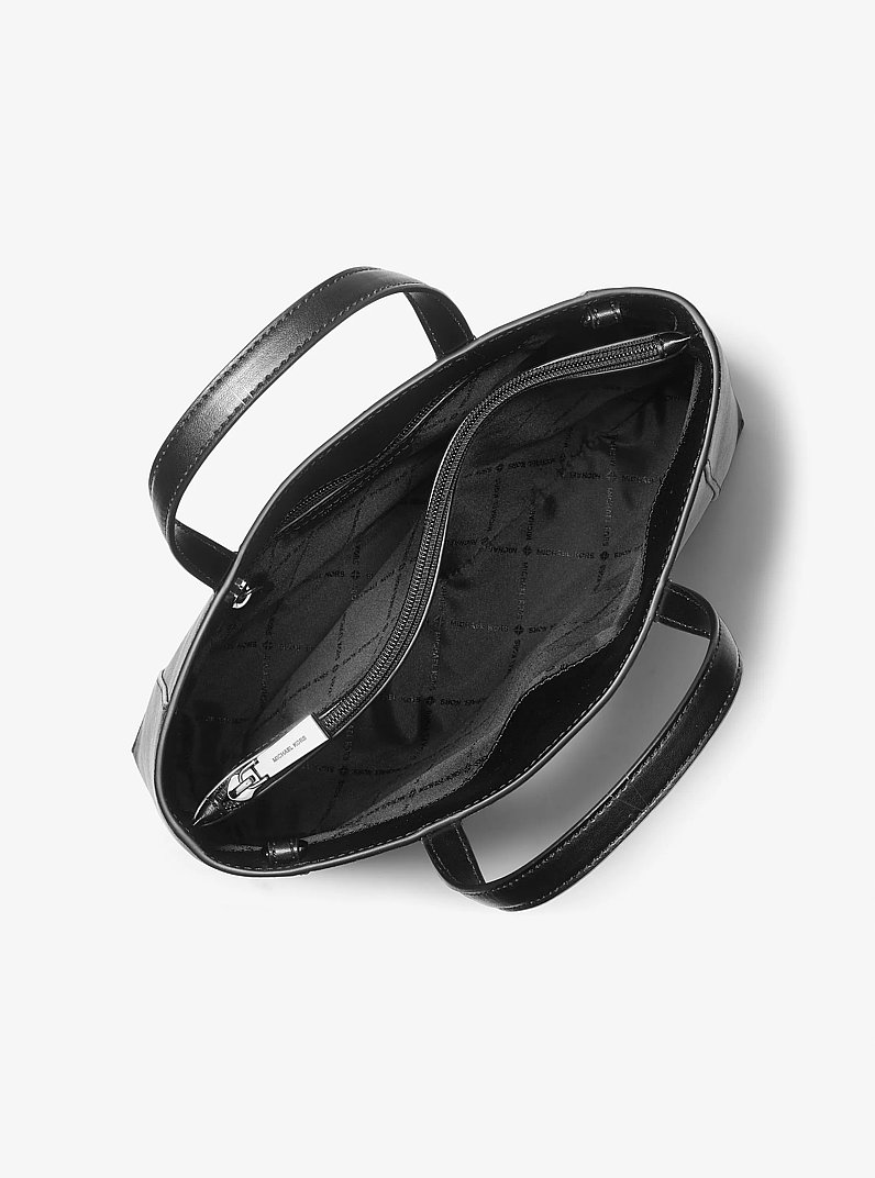 Sallie Medium Signature Logo Satchel in BLACK | Michael Kors