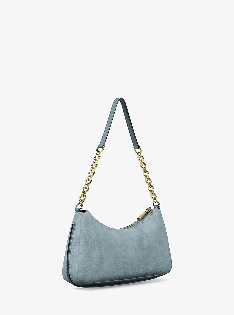 Pochette Nolita media in nabuk con catena in CHAMBRAY | Michael Kors