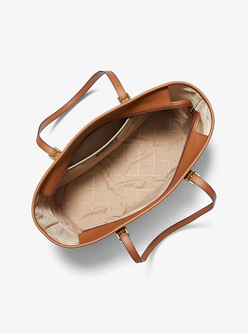 Jet Set Travel Large Logo Tote Bag in VANILLA | Michael Kors