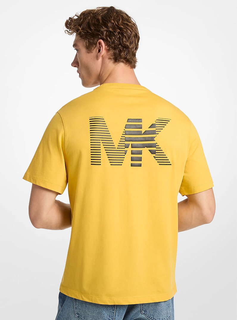 Camiseta de algod&oacute;n con logotipo in MIEL | Michael Kors