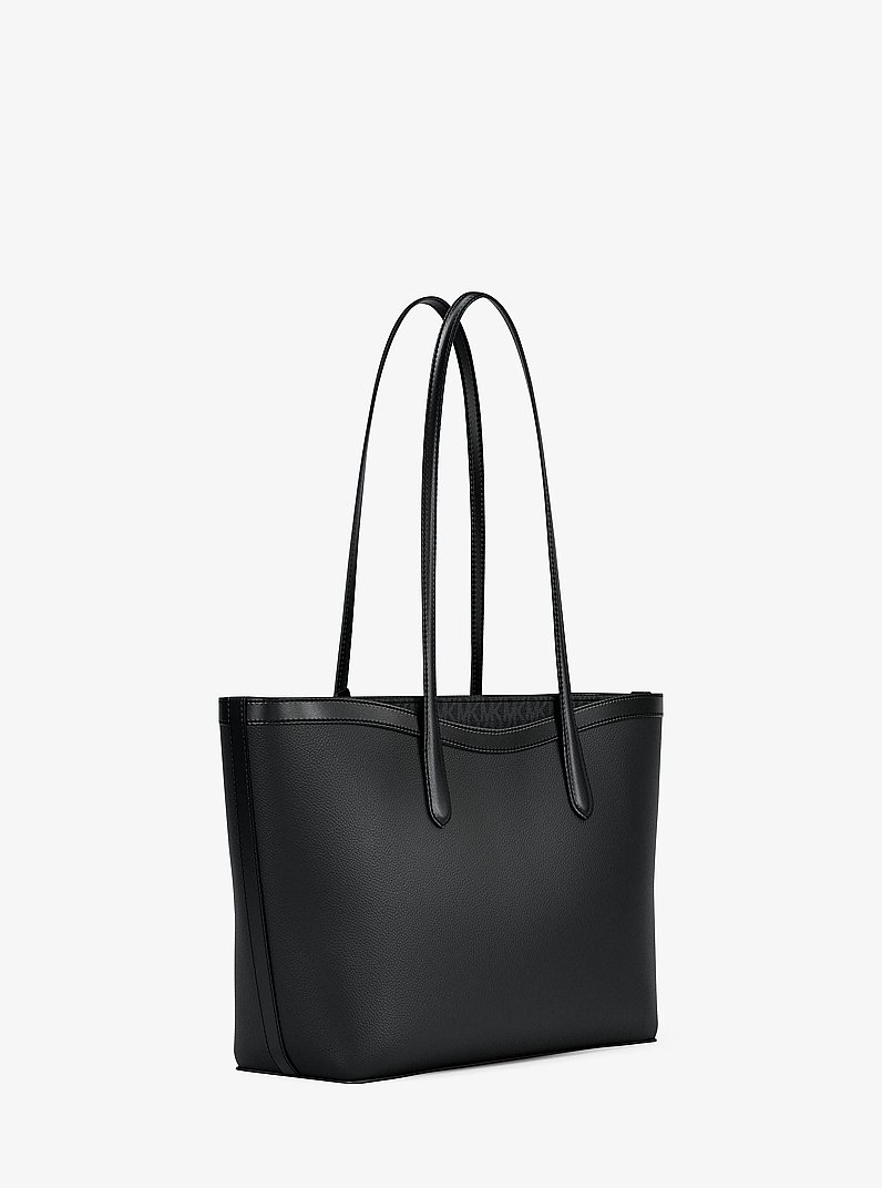 Bolso tote Arden grande de piel granulada in NEGRO | Michael Kors