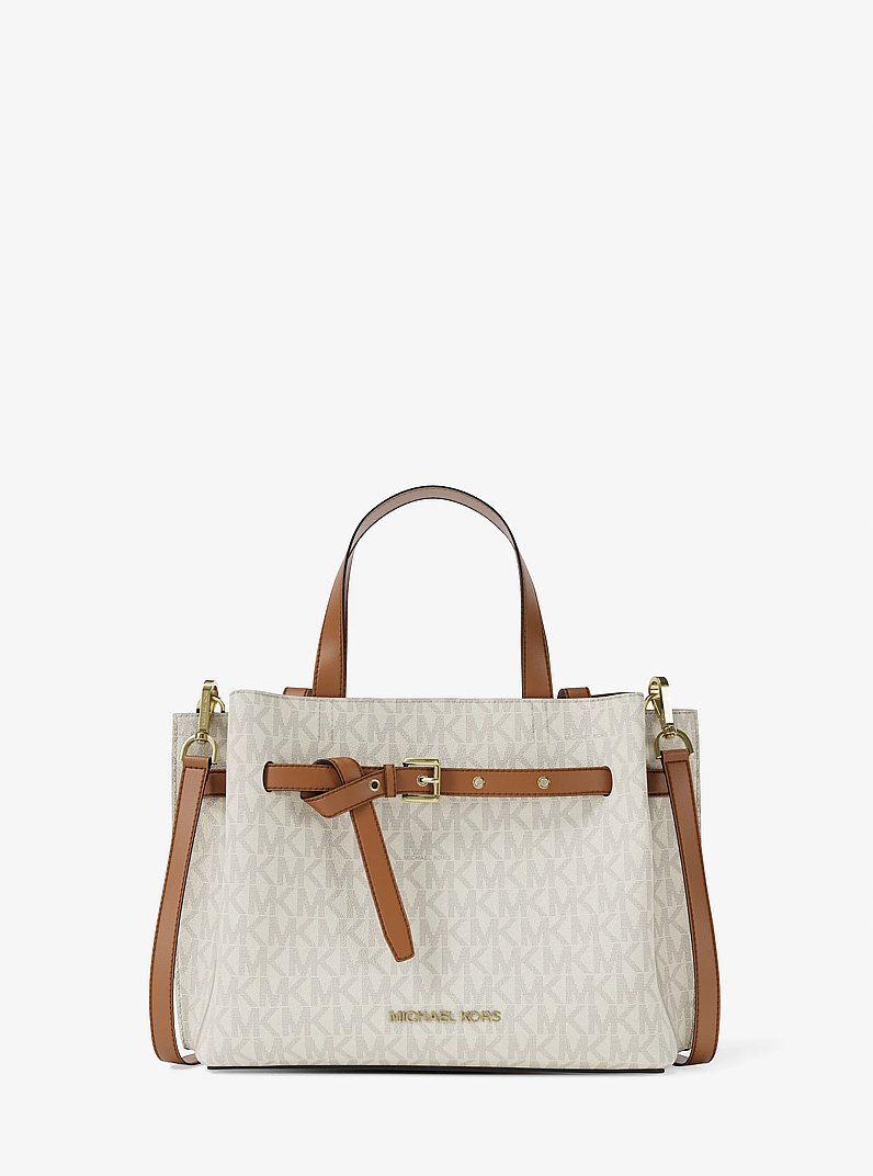 Emilia Small Signature Logo Satchel