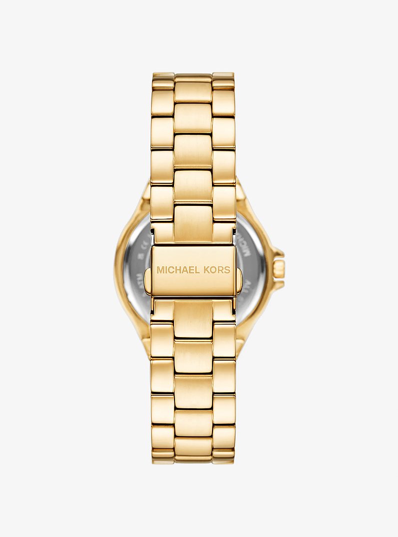 Reloj Lennox en tono dorado con incrustaciones de pav&eacute; in DORADO | Michael Kors