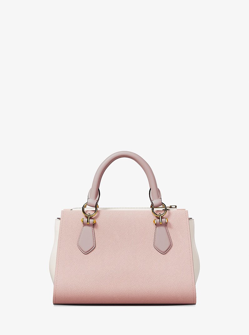 Marilyn Small Color-Block Saffiano Leather Messenger Bag in ROS&Aacute;CEO POLVORIENTO MULTICOLOR | Michael Kors