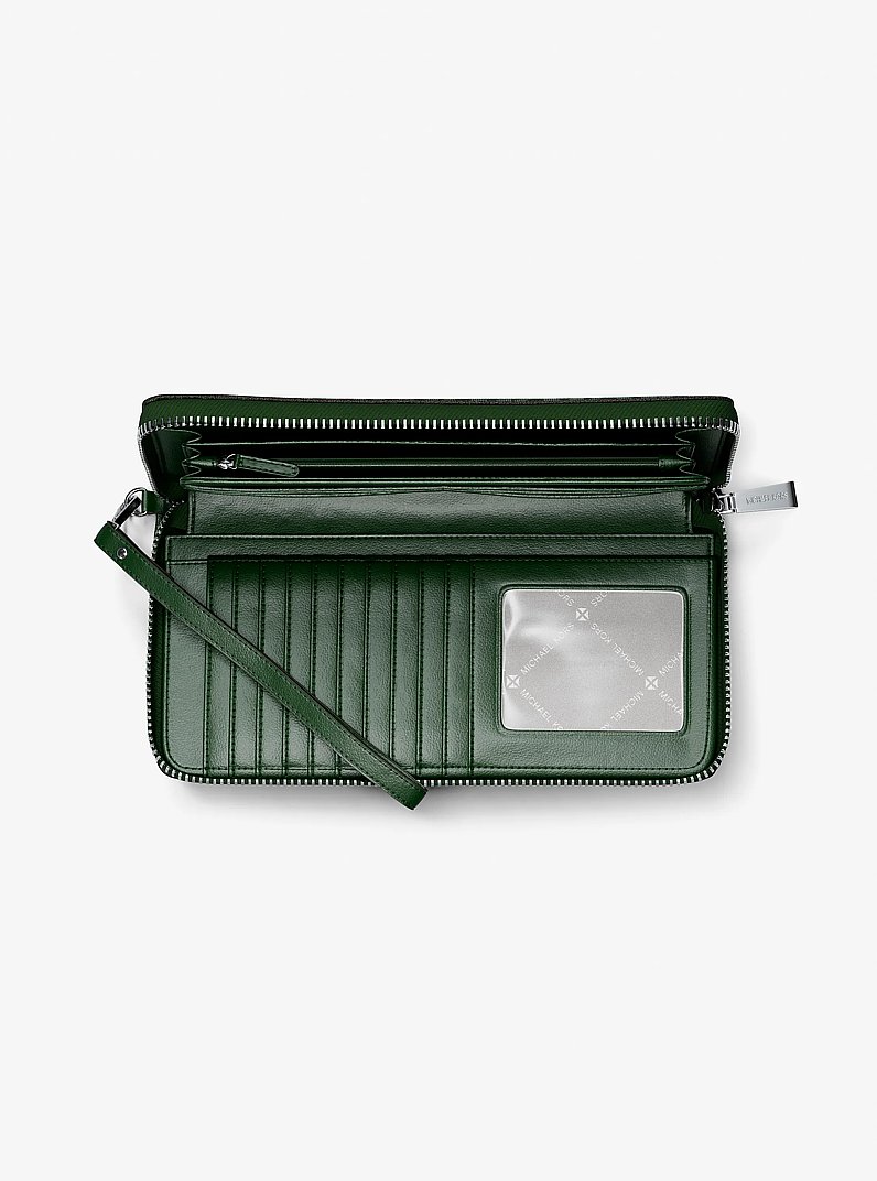 Large Logo Continental Wallet in MOSS | Michael Kors
