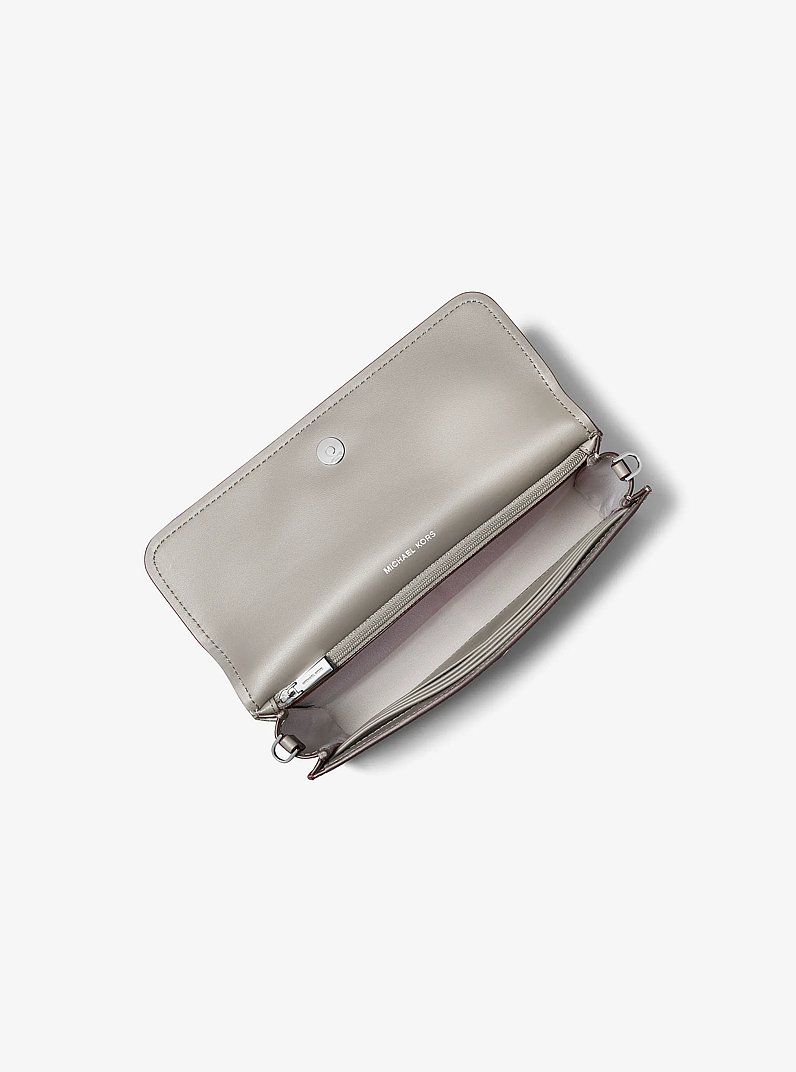 Jet Set Small Signature Logo Convertible Crossbody Bag in HEATHER GREY | Michael Kors