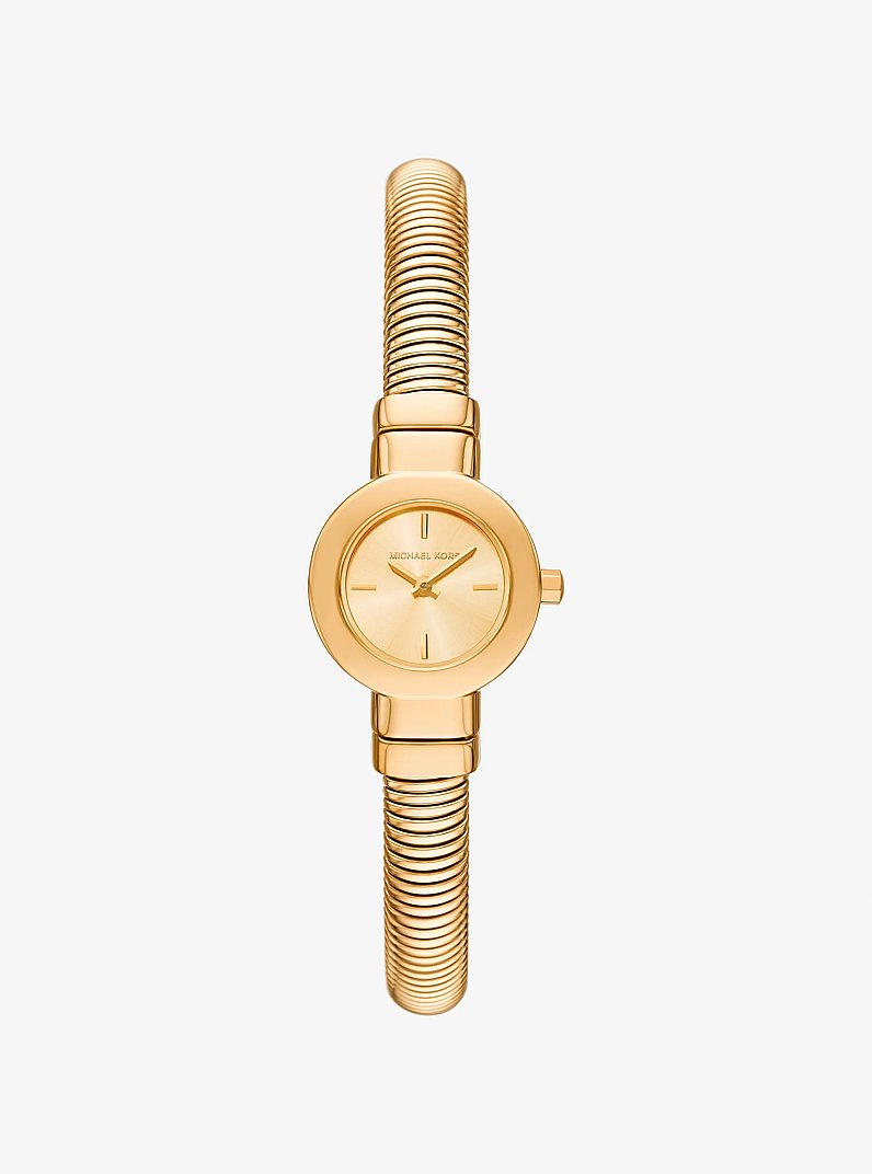Mini Gramercy Gold-Tone Watch in GOLD | Michael Kors