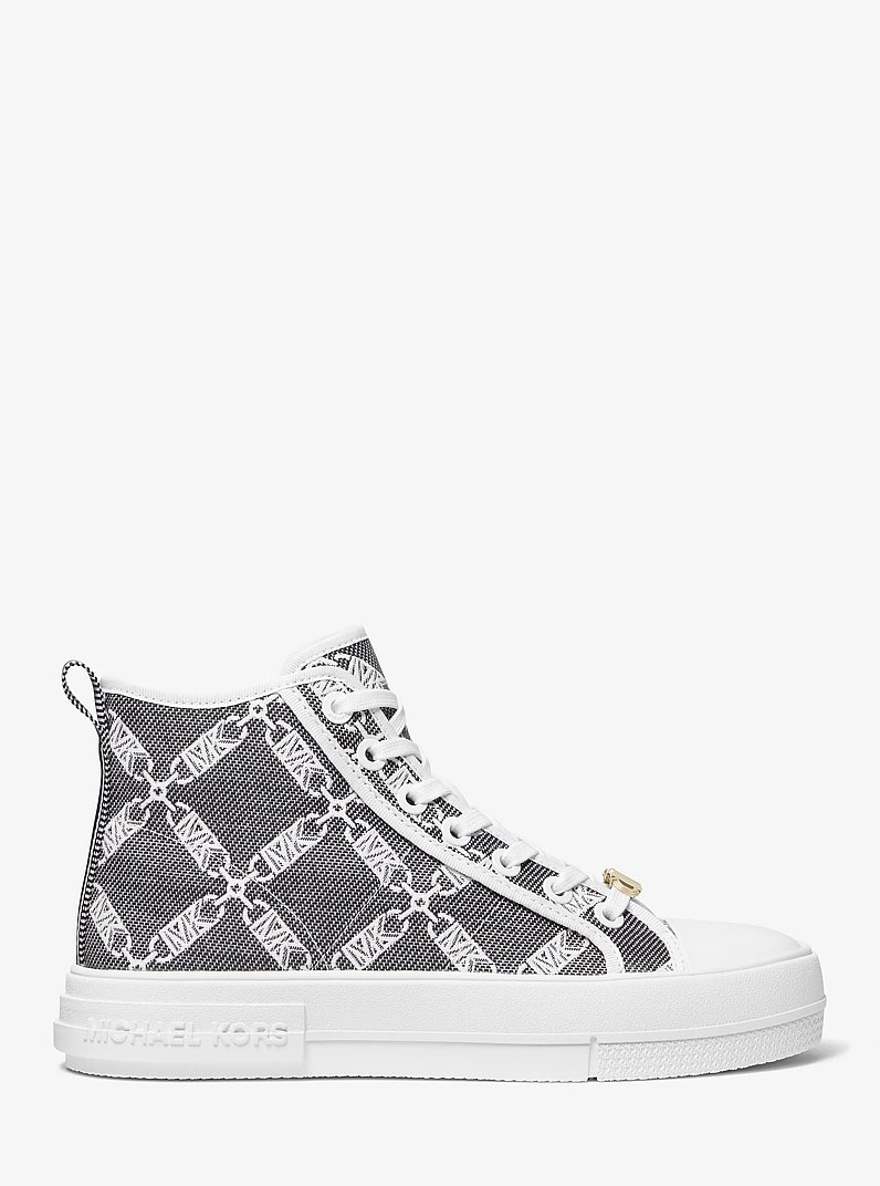 Evy Empire Logo Jacquard High-Top Sneaker