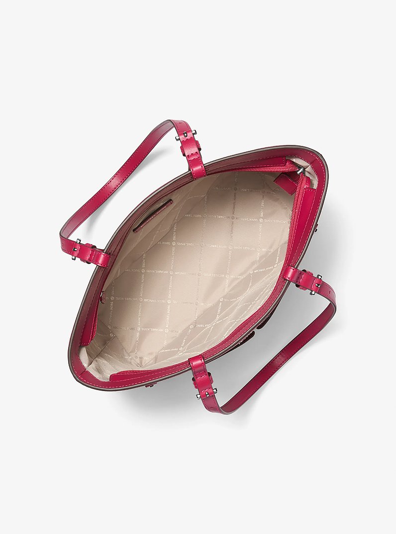 Jet Set Medium Pocket Tote Bag in DK RASPBERRY | Michael Kors