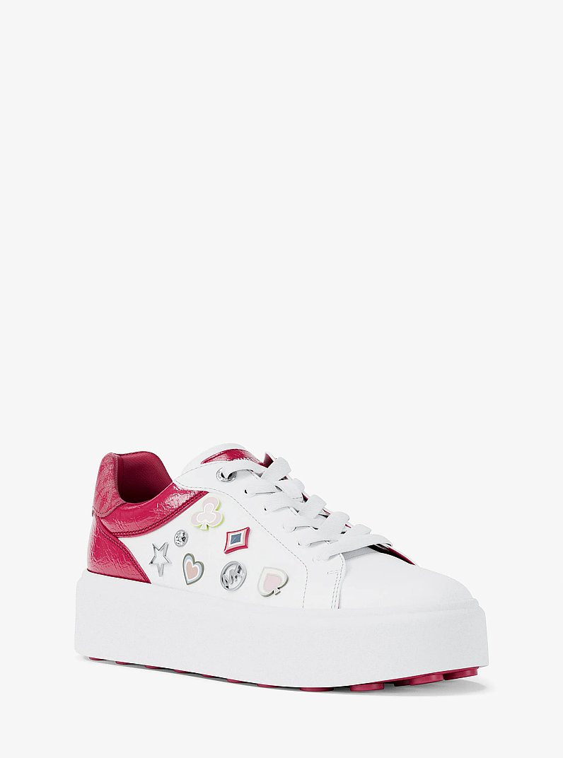 Romey Embellished Platform Sneaker in DK RASPBERRY | Michael Kors
