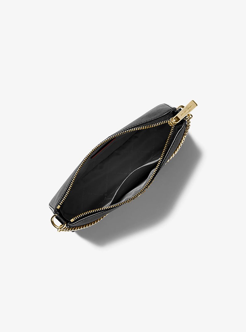Bandolera Jet Set mediana de piel saffiano in NEGRO | Michael Kors