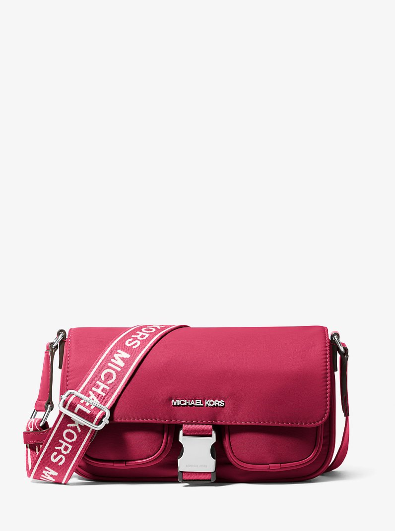 Khai Medium Nylon Messenger Bag in DK RASPBERRY - Sale | Michael