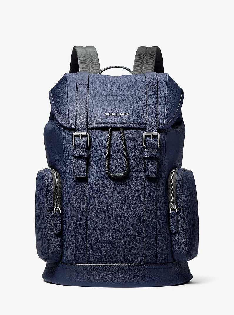 Hudson Signature Logo Backpack in DRESS BLUES | Michael Kors