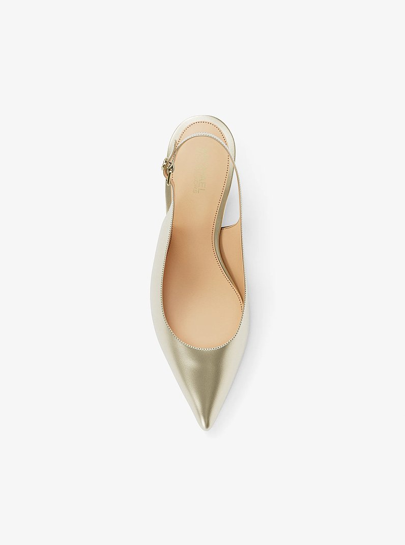Zapato de tac&oacute;n Amali metalizado in DORADO P&Aacute;LIDO | Michael Kors