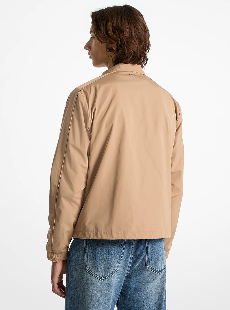 Water-Resistant Windbreaker Jacket in CAFE | Michael Kors
