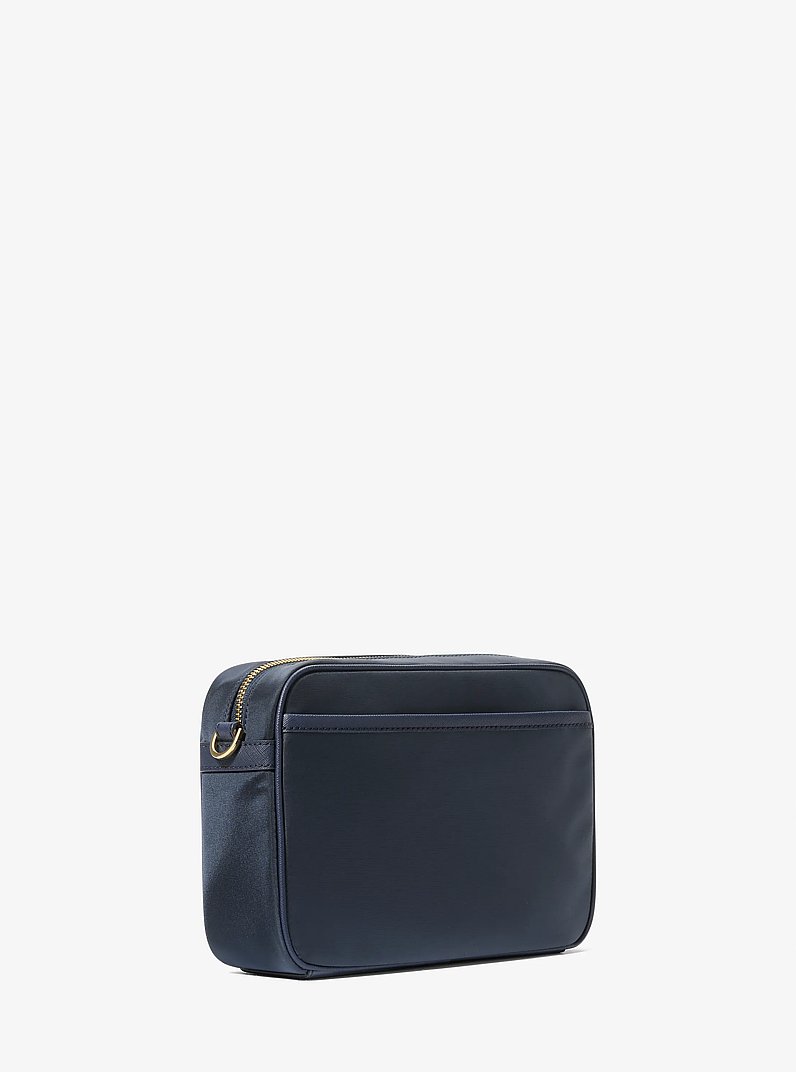 Large Nylon Gabardine Crossbody Bag