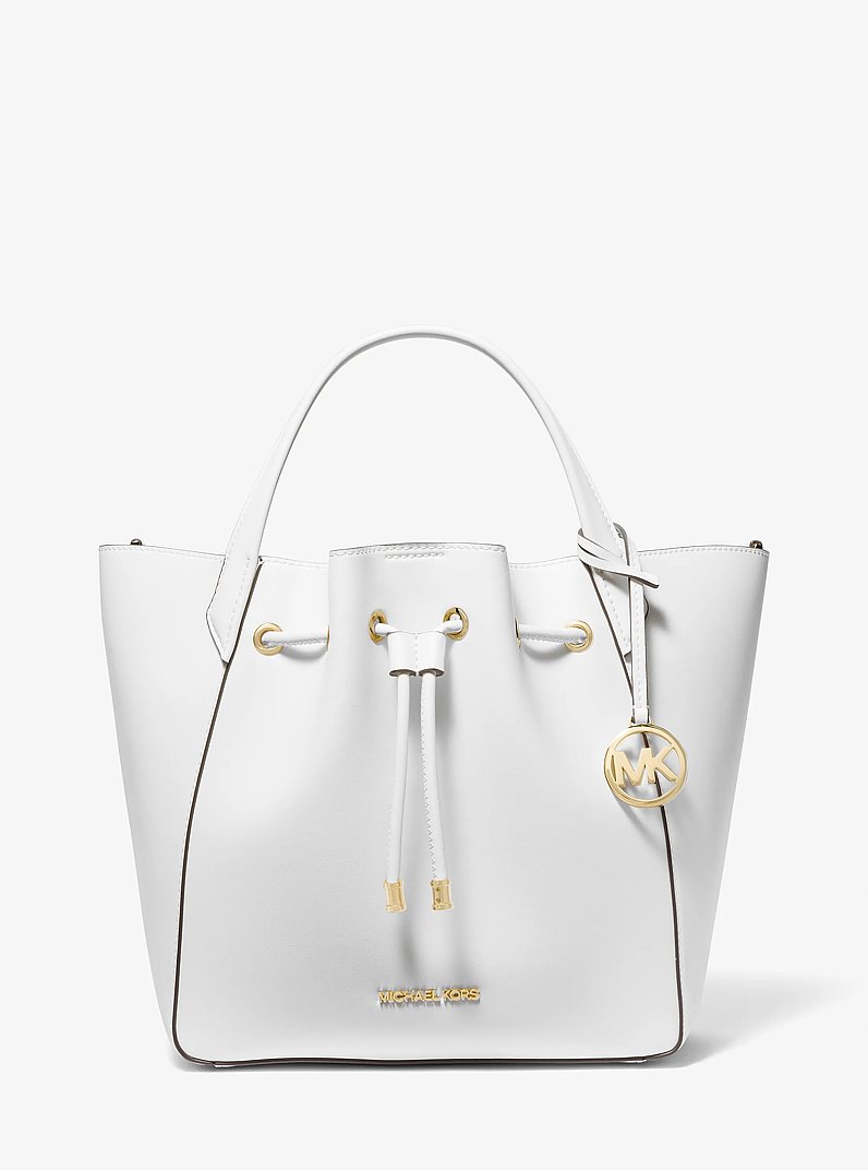 Phoebe Large Bucket Bag in OPTIC WHITE | Michael Kors