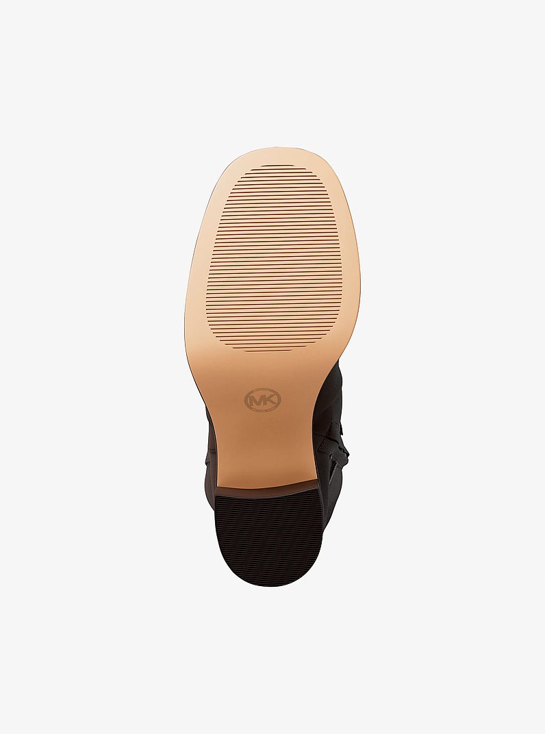 Kacey Polyester Microsuede Boot in NUTMEG | Michael Kors
