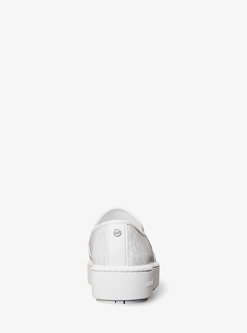 Teddi Signature Logo Slip-On Sneaker in BRIGHT WHT | Michael Kors