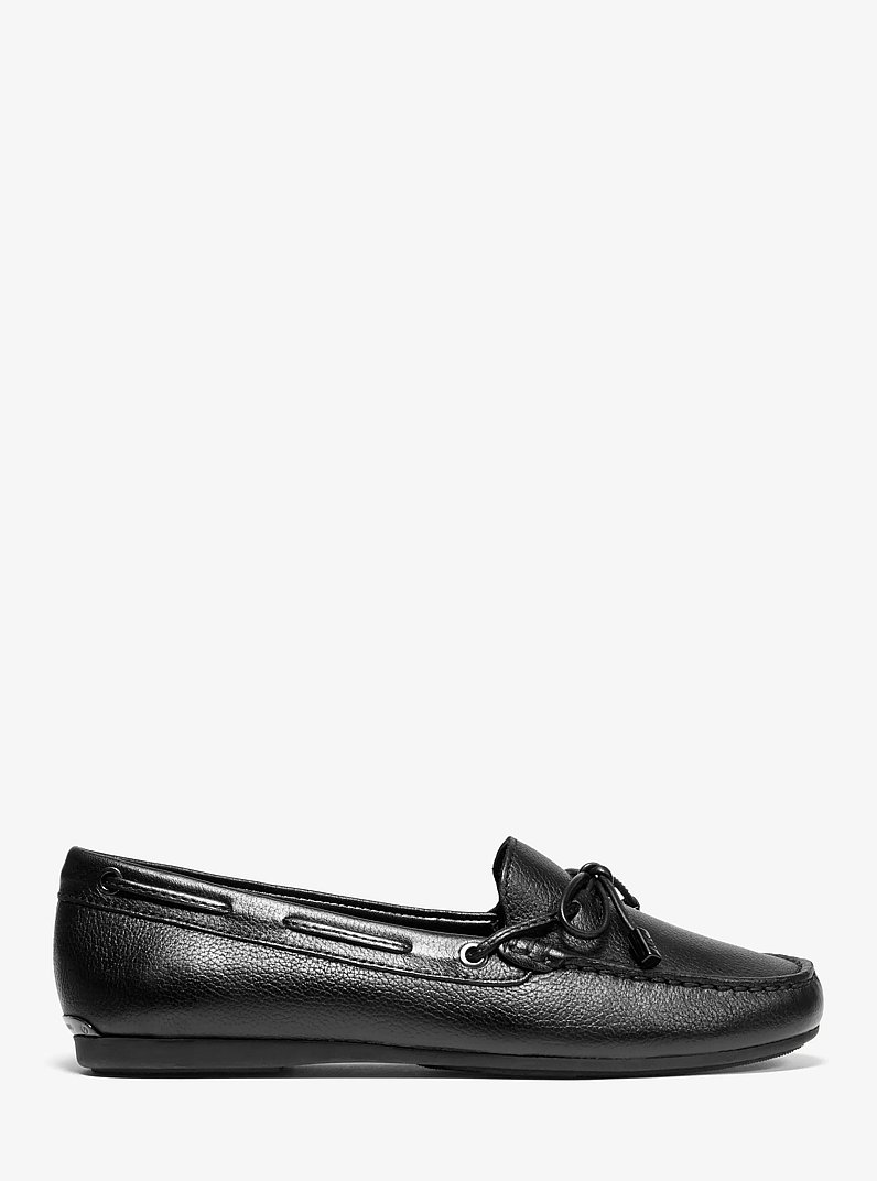 Sutton Leather Moccasin in BLACK | Michael Kors