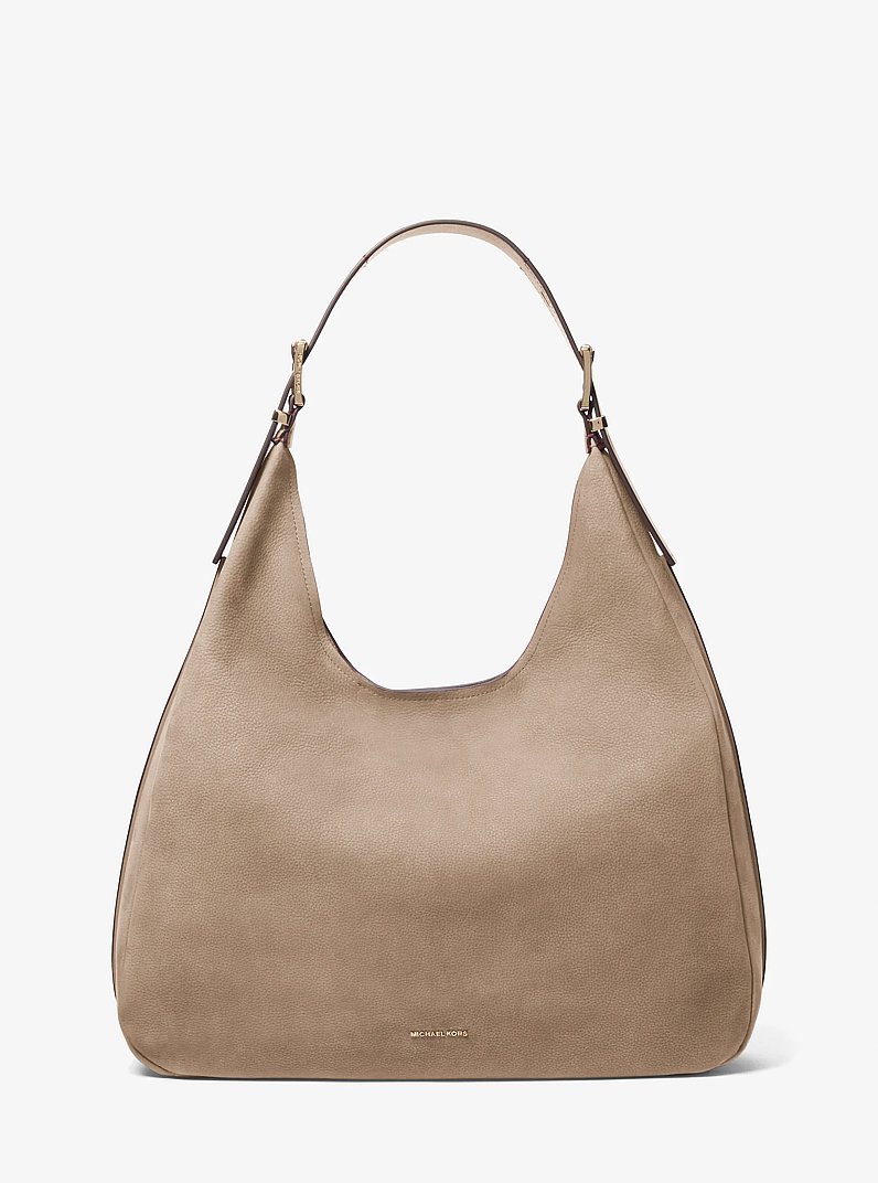 Borsa hobo Nolita grande in nabuk in BETULLA | Michael Kors