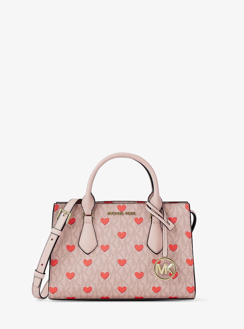 Petite sacoche Sheila &agrave; logo Signature et &agrave; ornements in ROSE POUDR&Eacute; | Michael Kors