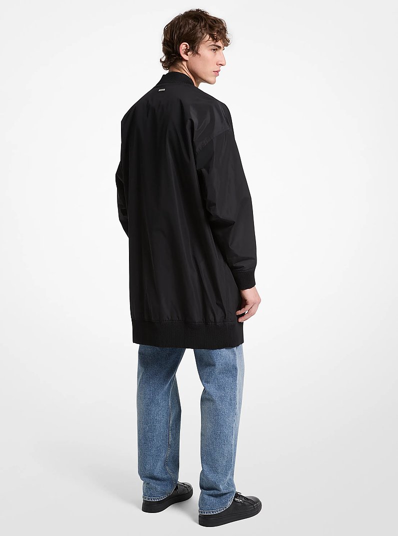 Oversized Bomber Jacket in BLACK | Michael Kors