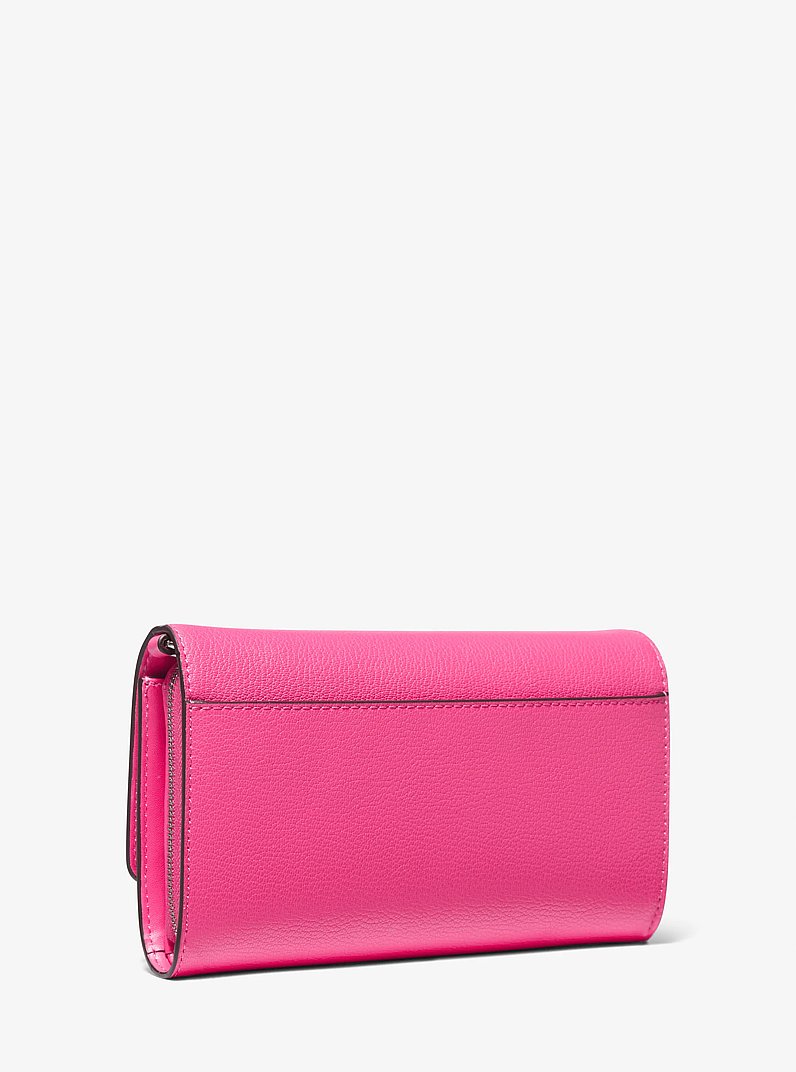 Jet Set Large Leather Crossbody Bag in DRAGONFRUIT | Michael Kors