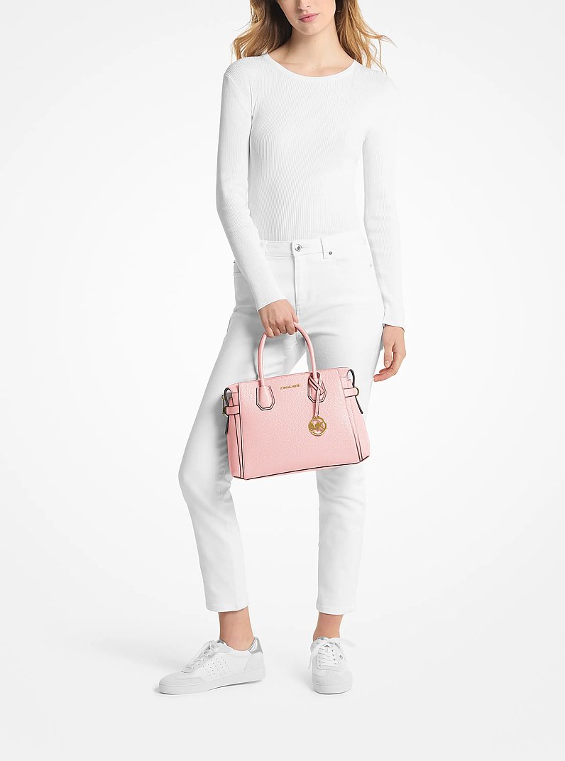 Mercer Medium Belted Satchel in POWDER BLUSH - Sale | Michael Kors