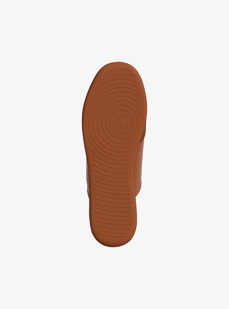 Nolan Leather Mule in LUGGAGE | Michael Kors
