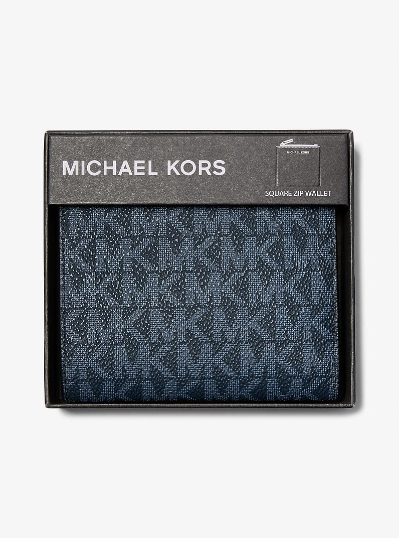 Cooper Signature Logo Wallet in ADMRL/PLBLUE | Michael Kors