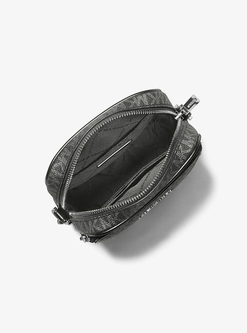 Sac &agrave; bandouli&egrave;re Jet Set Travel de taille moyenne &agrave; logo signature m&eacute;tallis&eacute;