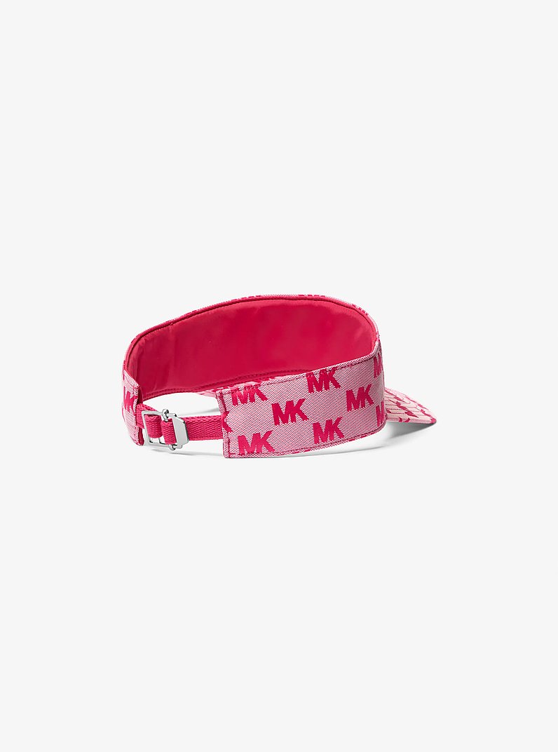 Logo Jacquard Visor in DARKRASPBERRY | Michael Kors