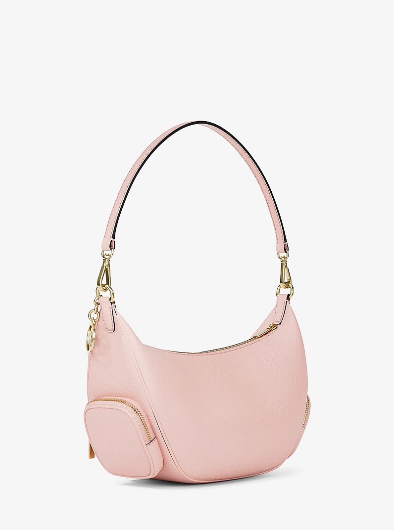 Merritt Medium Pebbled Leather Convertible Shoulder Bag in POWDER BLUSH | Michael Kors