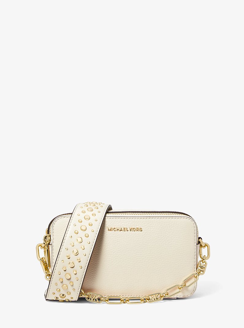 Jet Set Small Pebbled Leather Double-Zip Camera Bag | Michael Kors