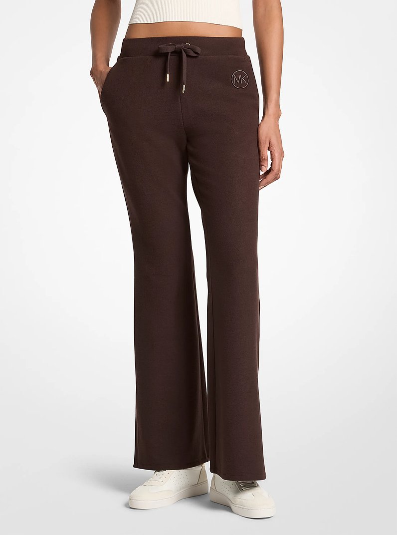 Pantalon &eacute;vas&eacute; en tricot in CHOCOLAT | Michael Kors