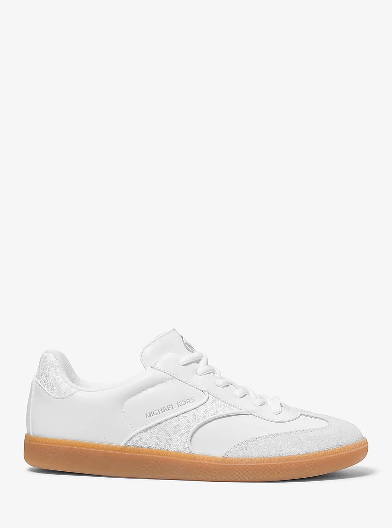 Benny Mixed-Media Sneaker in OPTIC WHITE | Michael Kors