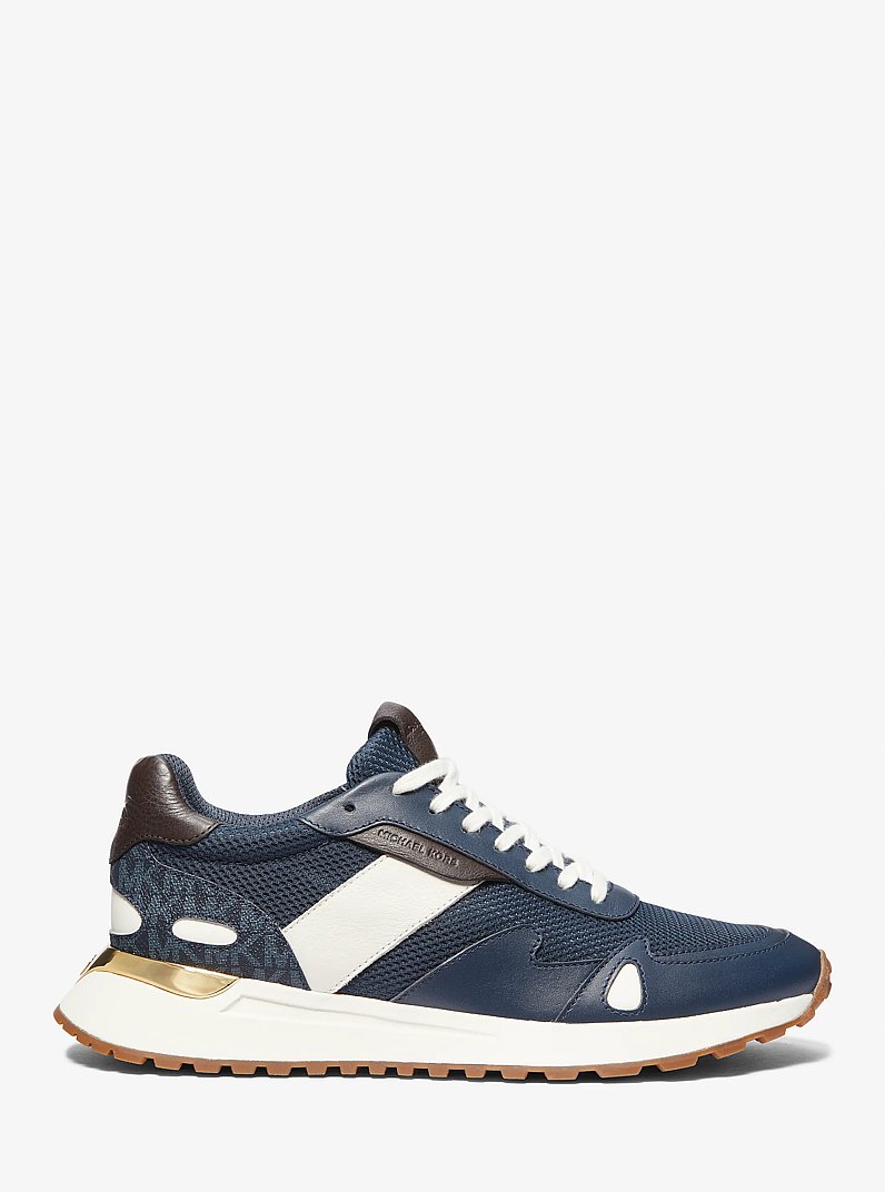 Sneaker Miles aus Leder und Mesh