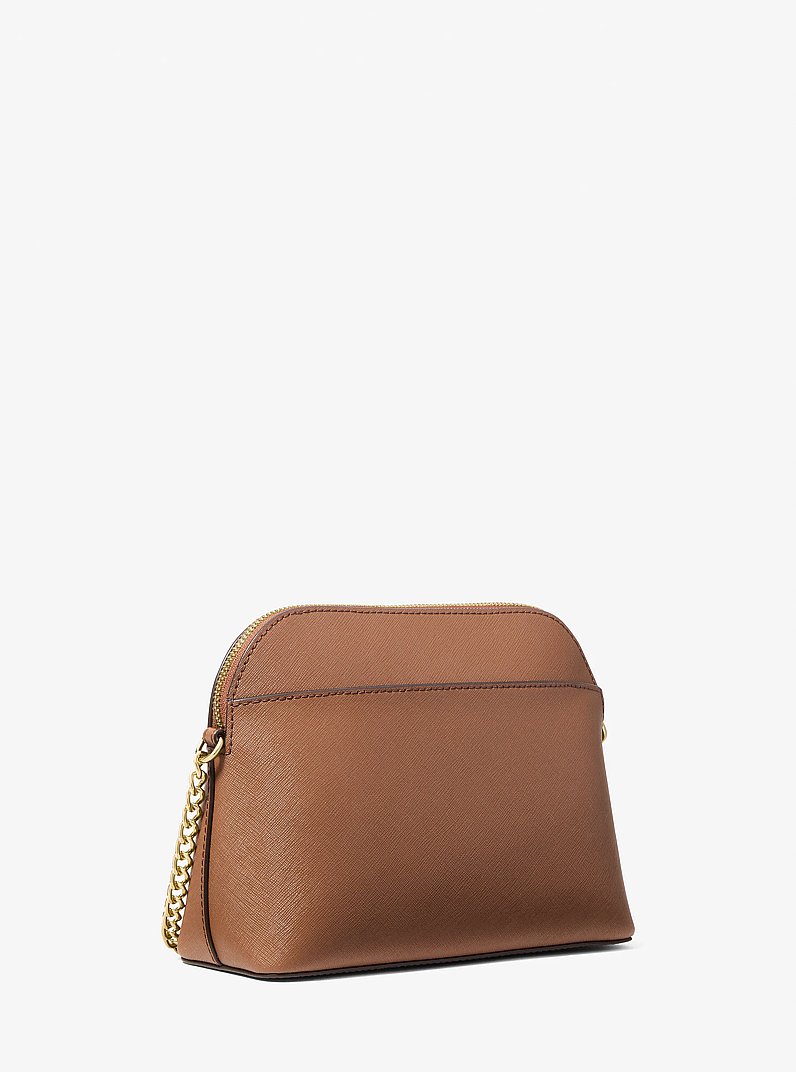 Umh&auml;ngetasche Cindy Large aus Leder in kuppelf&ouml;rmigem Design in LUGGAGE | Michael Kors