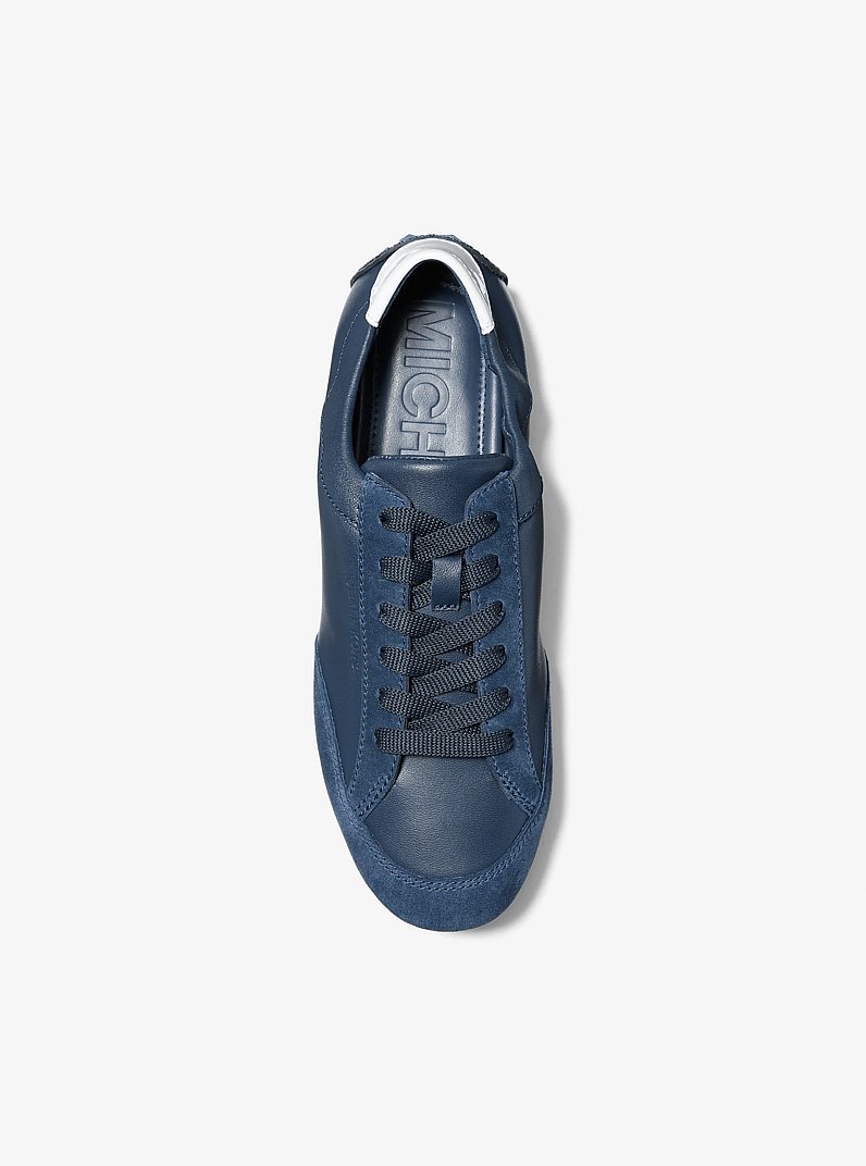 Susie Leather Trainer in NAVY | Michael Kors