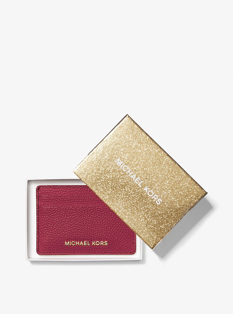 Tarjetero de piel granulada in MORA | Michael Kors