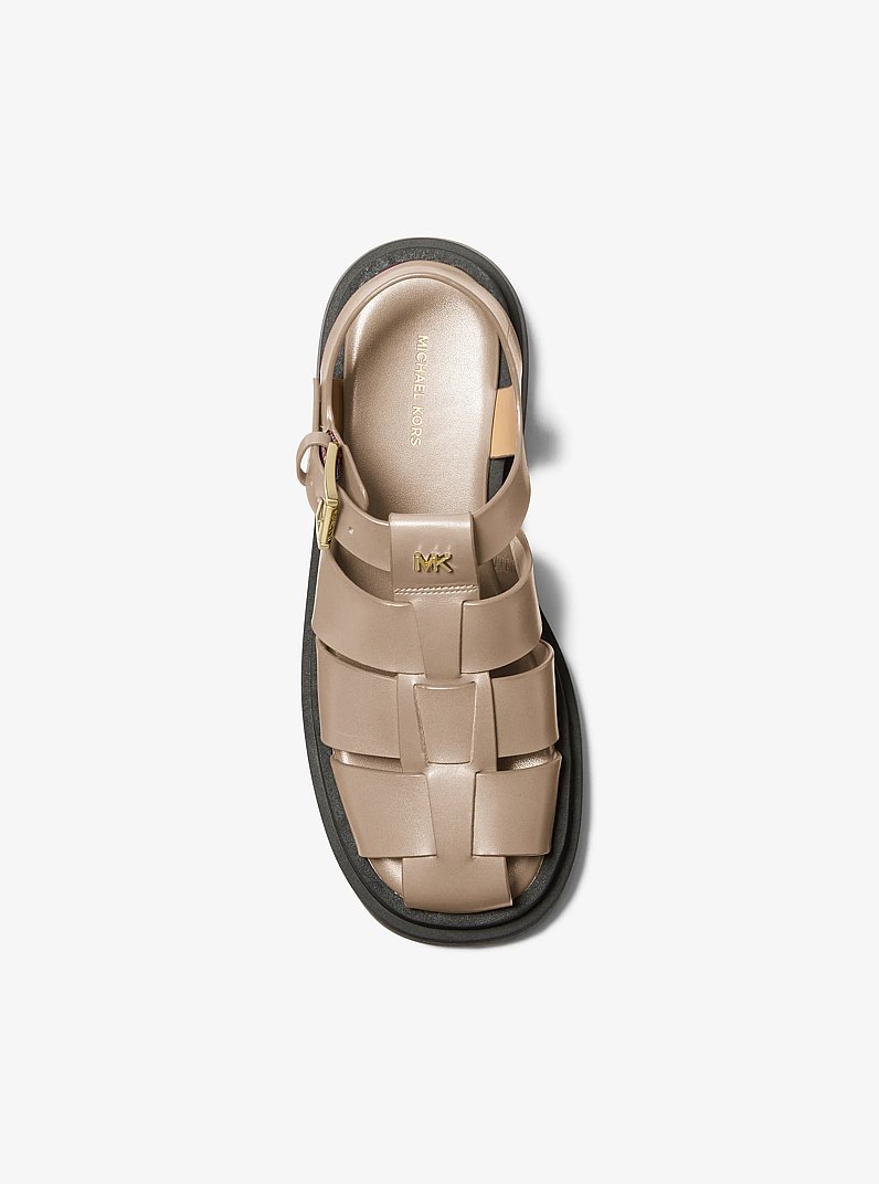 Indy Fisherman Leather Sandal in BIRCH | Michael Kors