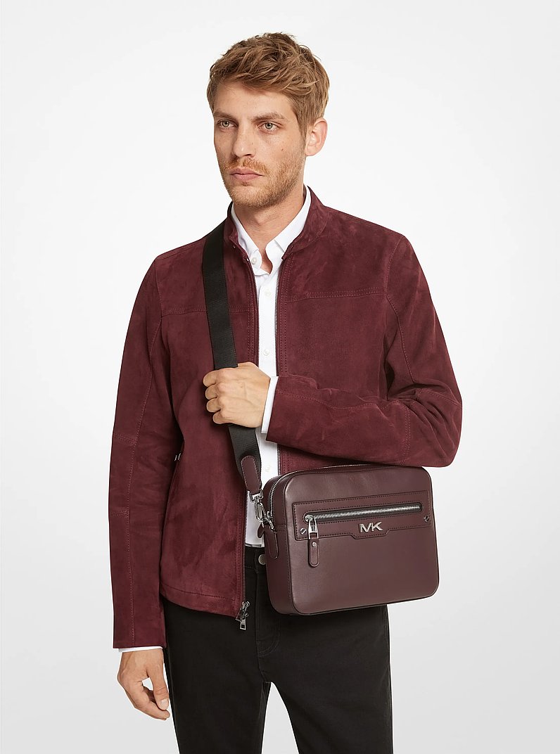 Varick Leather Camera Bag in SHIRAZ | Michael Kors