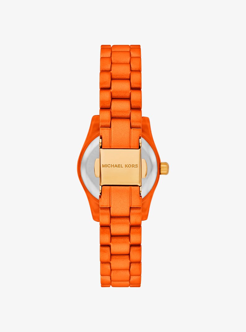 Limited-Edition Petite Lexington Orange-Tone Watch in SPICED CORAL | Michael Kors