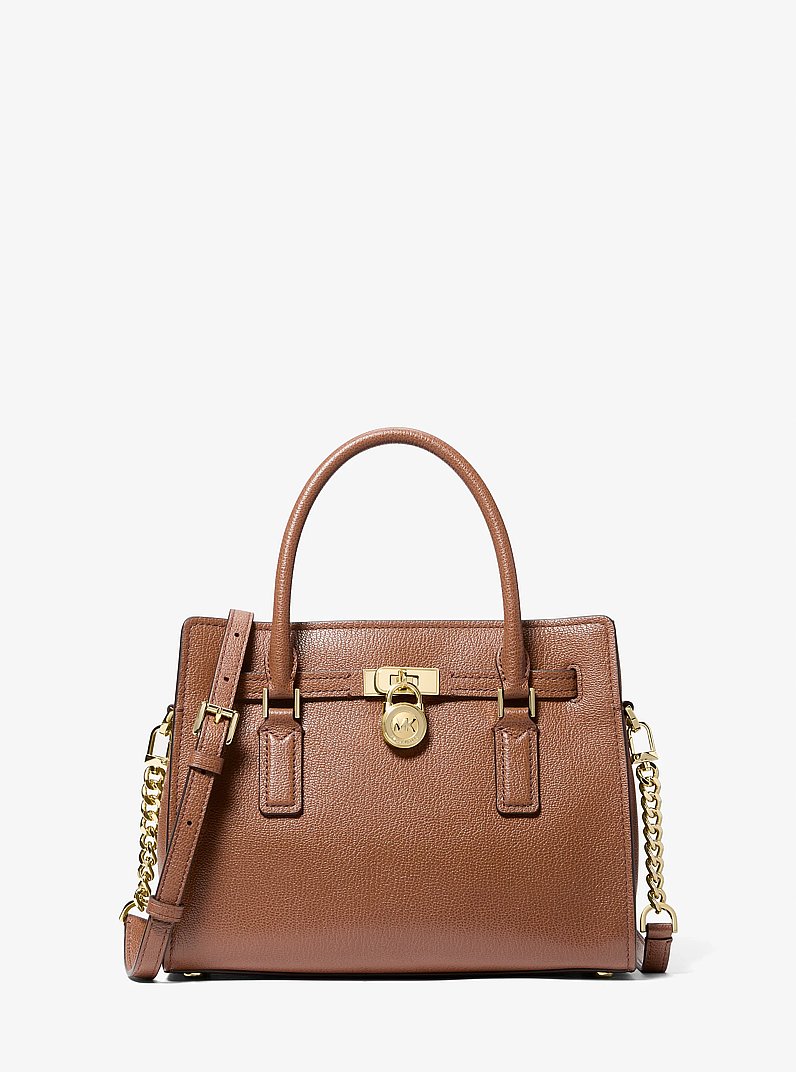 Borsa a tracolla Hamilton Moderne piccola in pelle in CUOIO | Michael Kors