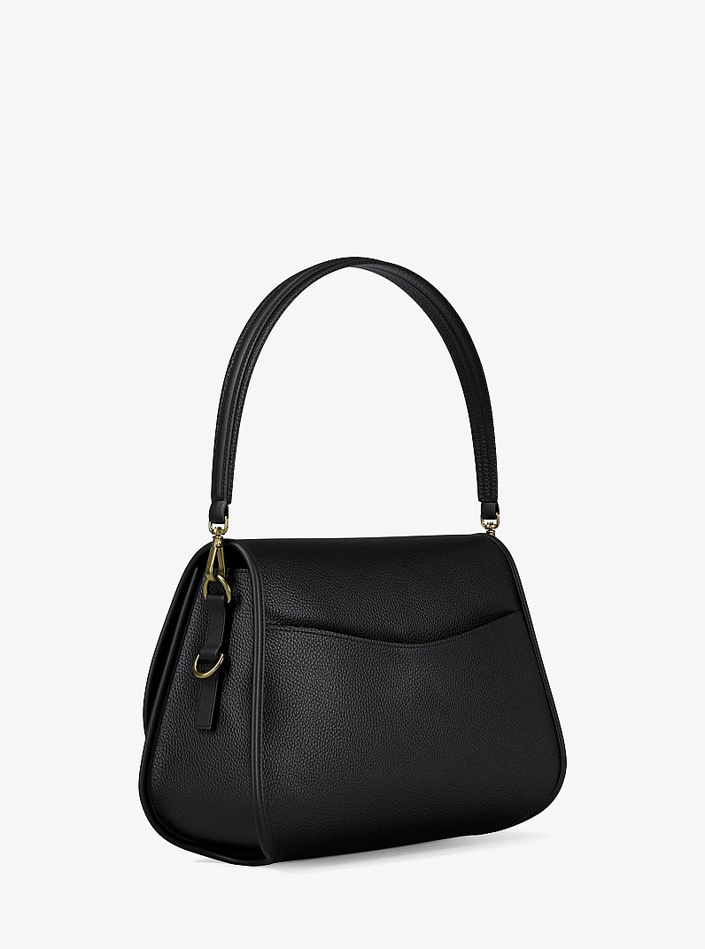 Wandelbare Messenger-Tasche Holmes Medium aus gekrispeltem Leder in SCHWARZ | Michael Kors