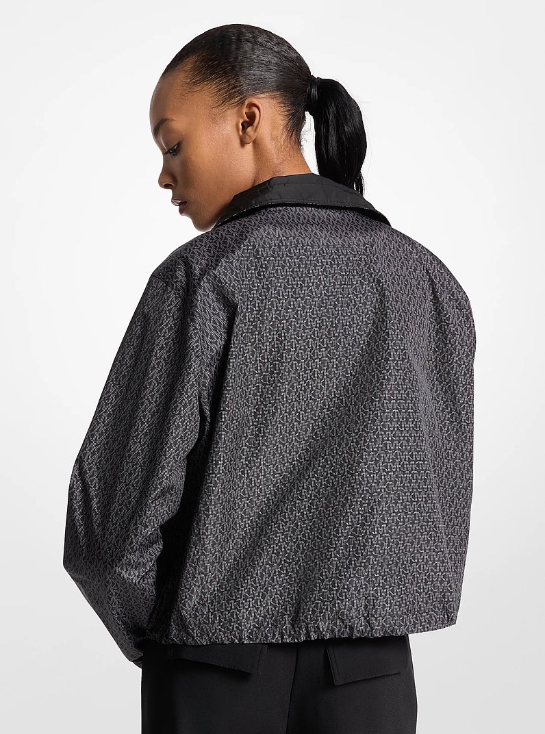 Reversible Signature Logo Jacket in NICKEL | Michael Kors